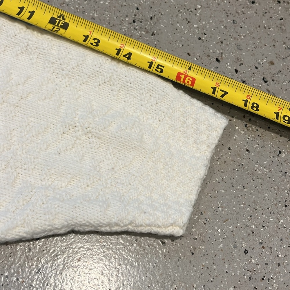 Vintage Basic Editions Knit Snowflake Sweater Ivo… - image 7